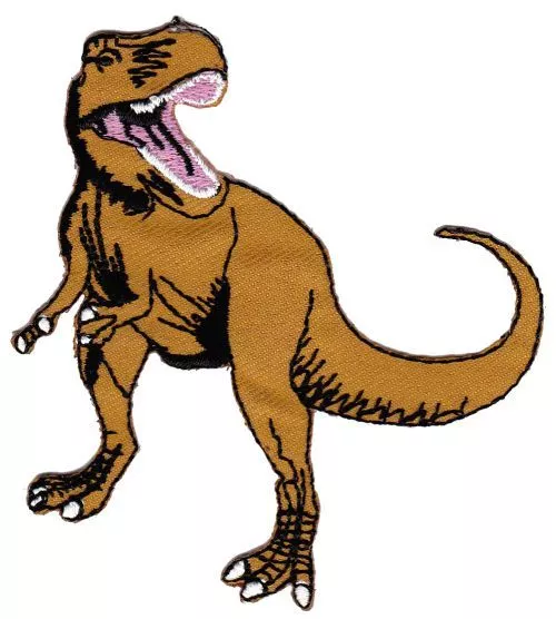 ap18★T-Rex Dinosaurier Dino Aufnäher Bügelbild Applikation Patch Flicken 8 x 9cm