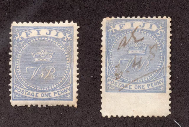 Fiji - SG# 35 MH & Used (2 stamps)       -        Lot 1122035