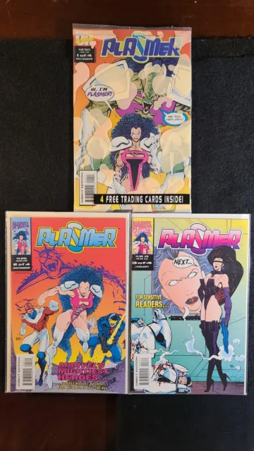 Plasmer #1, 2, 4 (1993 Marvel UK) Lot of 3 Comics