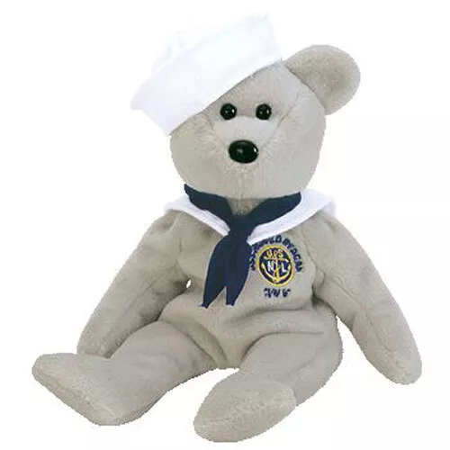 TY Beanie Baby - RONNIE the Sailor Bear (USA Exclusive*(8.5 inch) - MWMTs