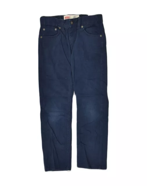 LEVI'S Boys 511 Slim Casual Trousers 7-8 Years W24 L22  Navy Blue Cotton JX13