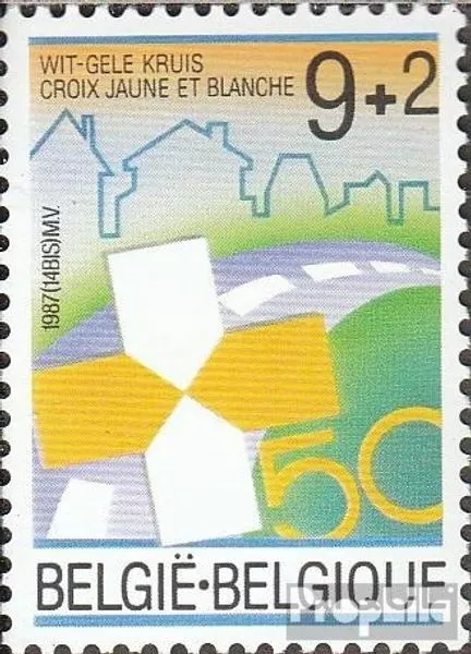 Belgien 2322 (kompl.Ausg.) postfrisch 1987 Belgisches Gelbweißes Kreuz