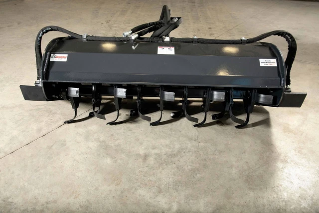 5 Ft Rototiller Attachment for Skid Steers by Jenkins, Fits Kubota,Cat,Deere,New