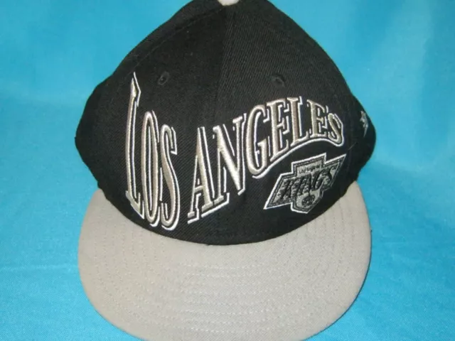 NHL LOS ANGELES Kings Crown Logo New Era 59Fifty Fitted Cap Hat -  Black/Silver $39.95 - PicClick