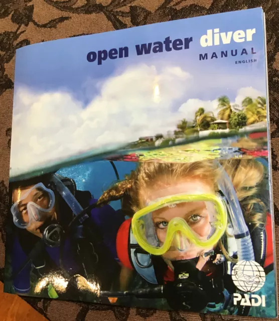 PADI Open Water Diver Manual RDP Table Scuba Diving Book Scuba Dive Class #70142