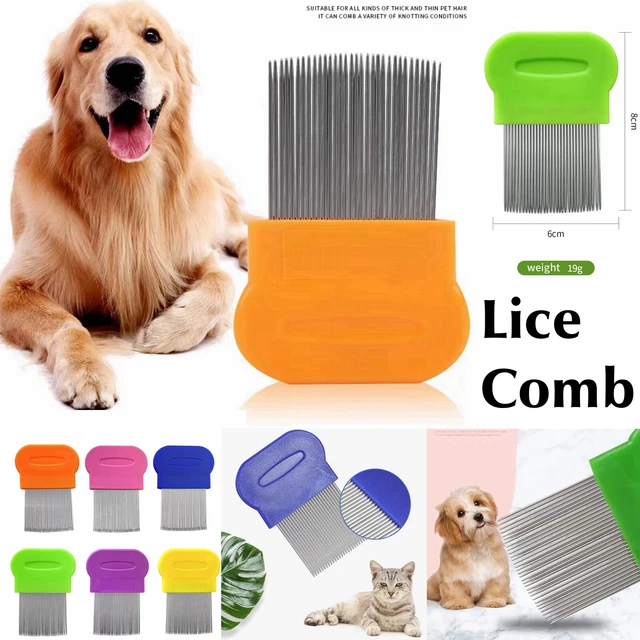 Nit Lice Eggs Removal Comb Ultra Fine Metal Teeth Clean Head Hair Pet Fur Flea