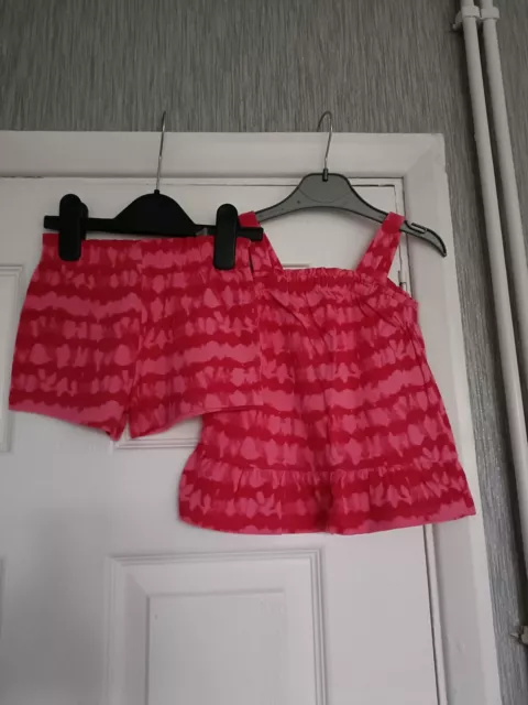 Baby Girls 9/12mth Set Strap Top&Shorts