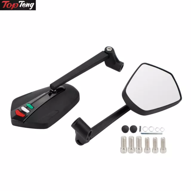 PAIR MIRRORS 10mm 8mm For Suzuki GSF 1200 600 650 1250 400 BANDIT STREETFIGHTER