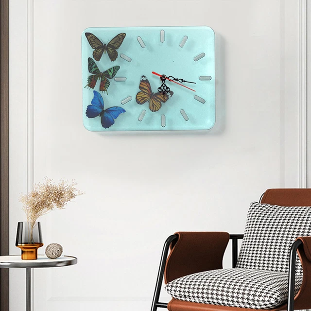 DIY RECTANGLE WALL Clock Silicone Mold Epoxy Resin Casting Clock Mould ...