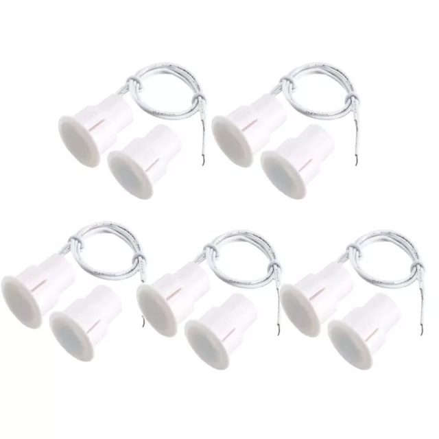 5Pcs/set RC-36 NC Recessed Wire Door Contact Sensor Alarm Magnetic Reed Switch