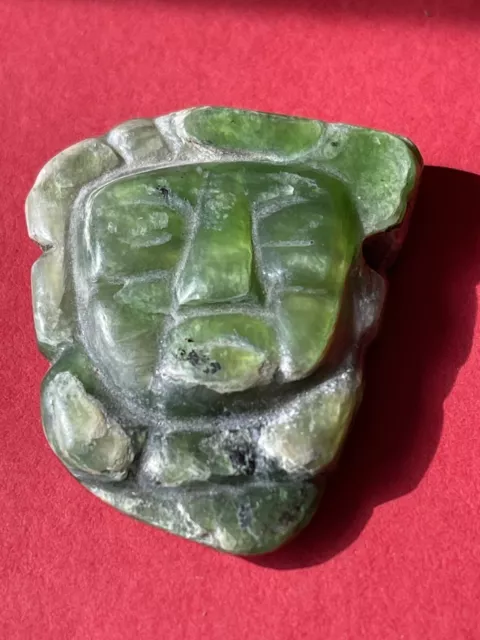 pre columbian  Chontal  Mezcala  Mayan  Olmec   Face    Mayan   Pendant