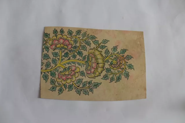 Hand painted on old paper design,antique indian art painting design