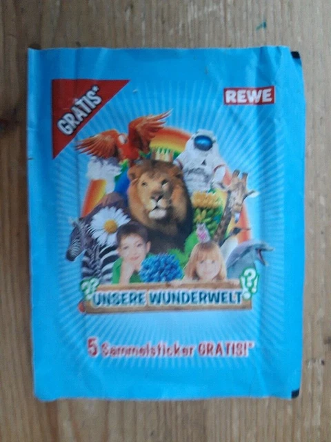 UNSERE WUNDERWELT SAMMELBILDER Tüte mit 5 Stickern REWE EUR 1,00 ...