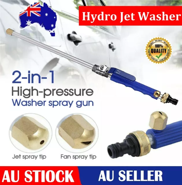 Hydro Jet High Pressure Power Washer Water Spray Gun Nozzle For Car Garden Hose