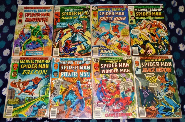 MARVEL TEAM-UP mixed lot. Pt.2. 8 Books. (Run Fillers)(Low to Mid-Grade)