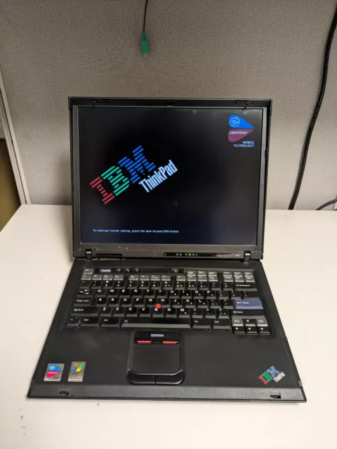 IBM Thinkpad R51 Laptop. Windows XP Pro. Inspected. Tested. Condition Good.
