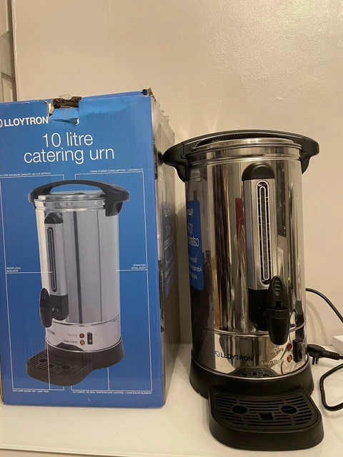 Lloytron 10 Liter 40 Tassen 1500 W Edelstahl Elektrischer Wasserkessel Catering Urne Lloytron 10 Liter 40 Tassen 1500 W Edelstahl Elektrischer Wasserkessel Catering Urne