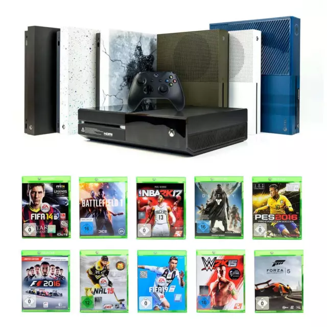 Microsoft Xbox One Konsole + Controller - 500GB - 1TB - ONE ONE S ONE X + Spiel