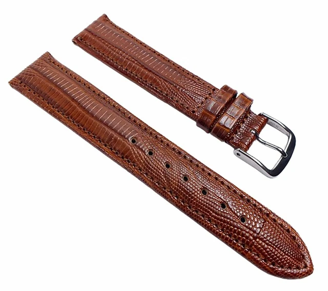 Bracelet De Montre En Cuir De Veau Véritable Téju Rouge - Largeurs 18 à 24 Mm - Neuf Watchband Berlin
