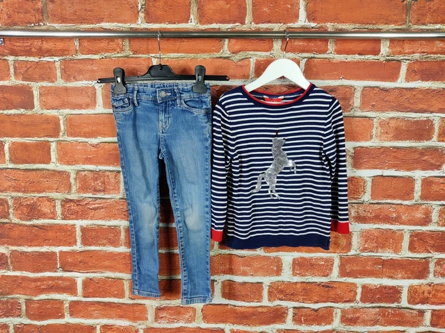 Maglione Jeans Skinny Ragazze Età 4-5 Anni Monsoon Joules Maglione Bambini 110Cm