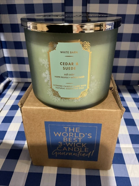 BATH & BODY Works White Barn 3 Wick 14.5 Oz Scented Candle: Cedar ...