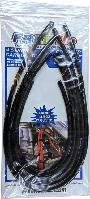 FreeFlo 4-Stroke Carb Vent Hose Kit - Black Free Flo CV4BK