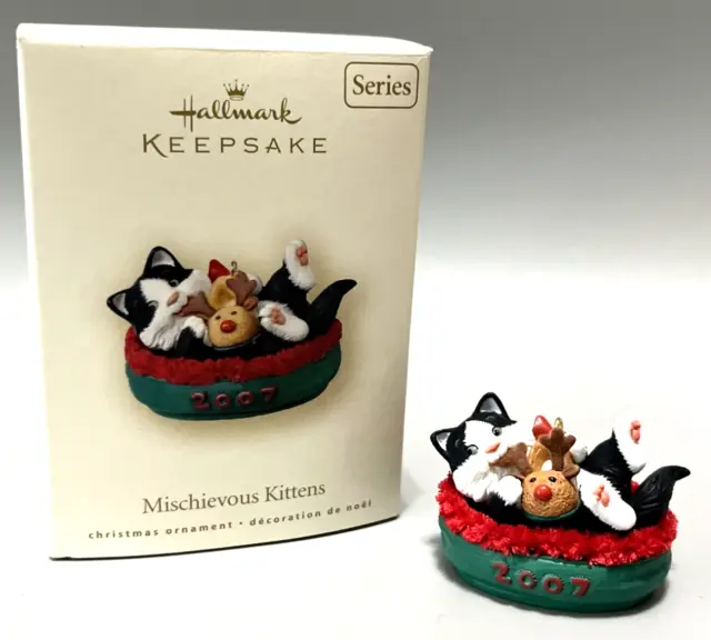 Hallmark 2007 Mischievous Kittens 9th in the Series Keepsake Ornament Kitty Cat