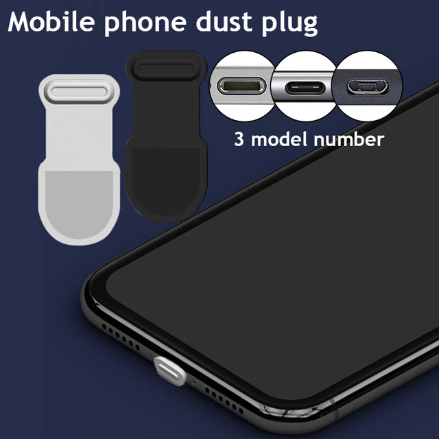 Universel Anti-poussière Housse Téléphone Poussière Prise Durable Port de Char *