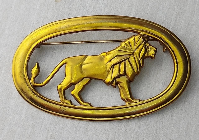 Broche Lion <br> Emblème Vintage main image 1