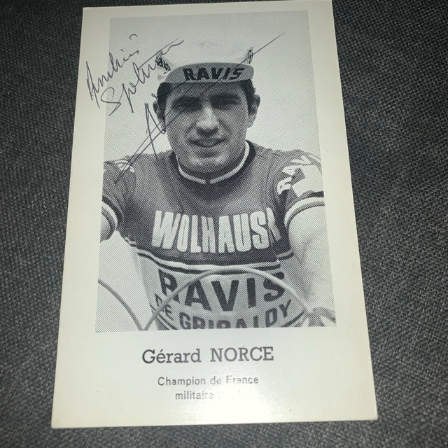 Photo Dédicacée De Coureur Cycliste - Collection