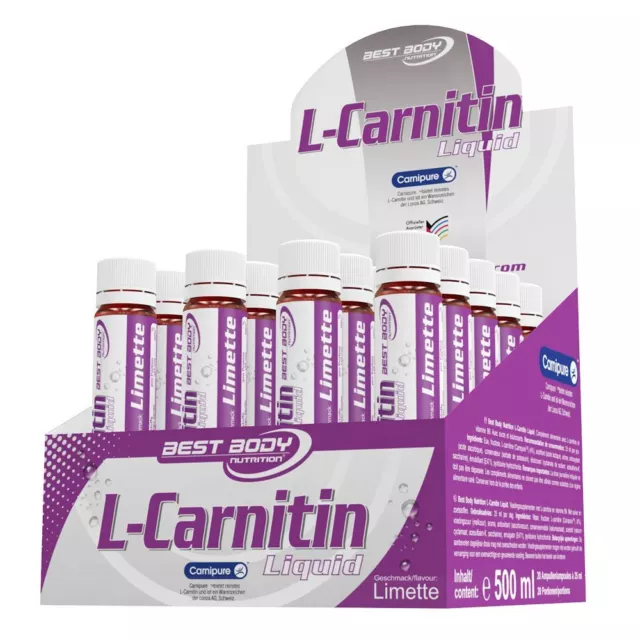 (54,98 EUR/l) Best Body Nutrition L-Carnitin liquid Ampullen 20 x 25ml