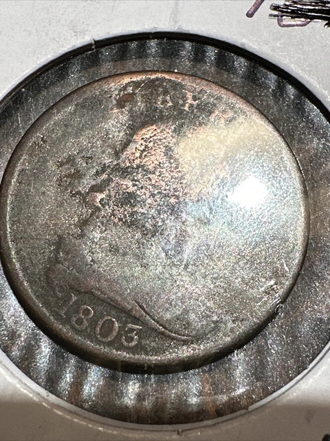 1803 Draped Bust Half Cent Full Date Clean Early Coin