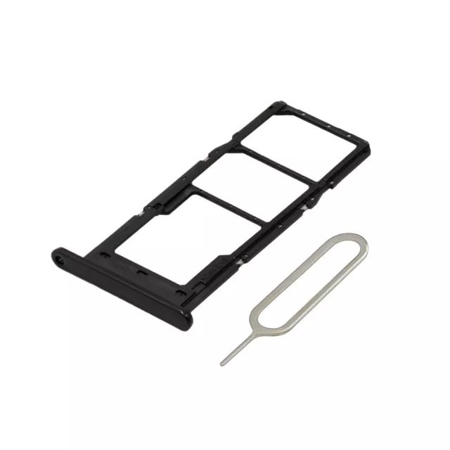 Support de fente de carte SIM de remplacement pour Samsung Galaxy A14 4G - Noir