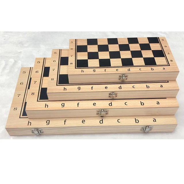 Jouet de jeu de société de jeu d'échecs de voyage international pliant en