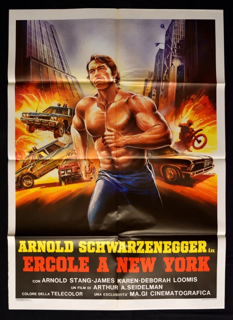 MANIFESTO ERCOLE A NEW YORK arnold schwarzenegger stang keren loomis