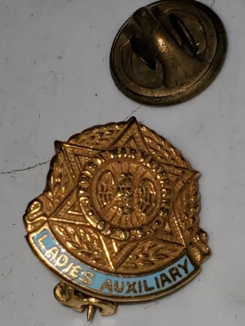 WWII US Army Jewish War Veterans Ladies Auxiliary Service Discharge Pin L@@K!!!