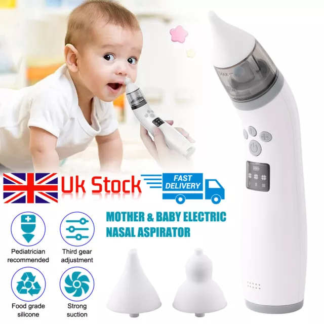 NEW Electric Baby Kids Nasal Aspirator Nose Automatic Booger Sucker Cleaner Nose