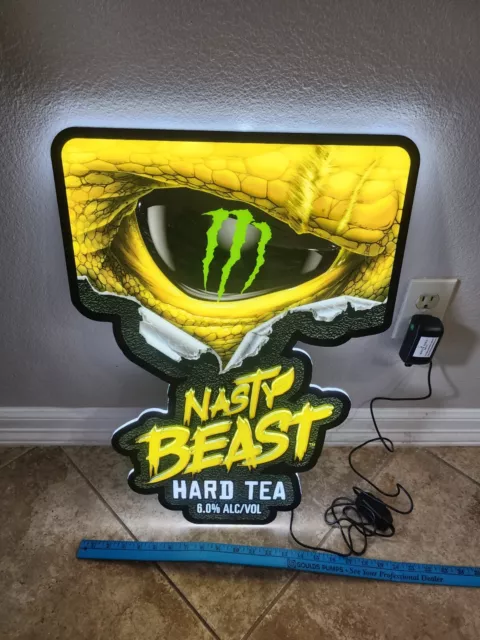 MONSTER NASTY BEAST Hard Tea Led Light. Brand New In Box MONSTER NASTY BEAST Hard Tea Led Light. Brand New In Box