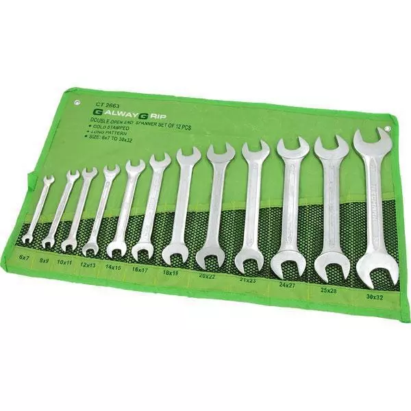 12Pc Spanner Set Drop Forged Combination Metric Wrench In Case 6-32Mm Ct2663