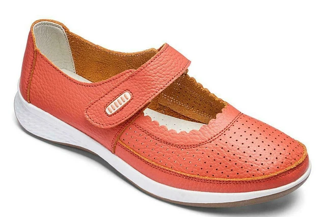 JD WILLIAMS CORAL Leather Touch and Close Bar Shoes Ref 49 7.95