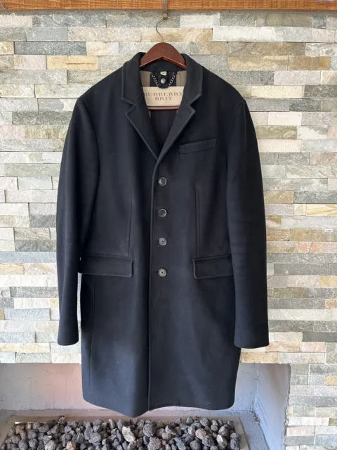Burberry Brit Wool Cashmere Long Over Coat Size Large