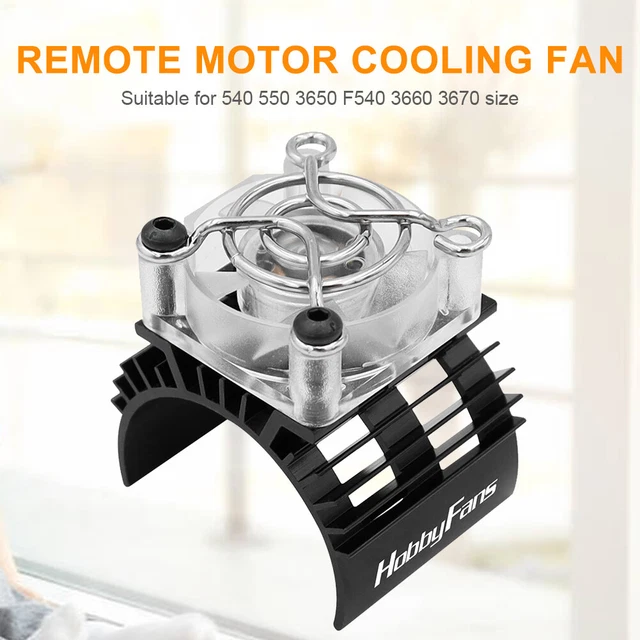 Motor Heatsink Dual Cooling Fans Heat Sink Radiator For Traxxas Slash 4x4 1/10 R - Foto 7