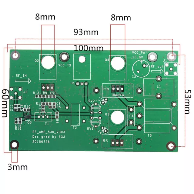 SSB linear HF Power Amplifier Ham Radio For Transceiver YAESU DIY Kit 45W/70W UK 3