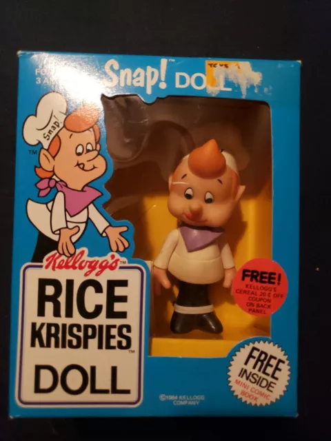 RARE VINTAGE &amp;SNAP&amp; Kellogg&amp;#39;s Rice Krispies Cereal Advertising Figure ...