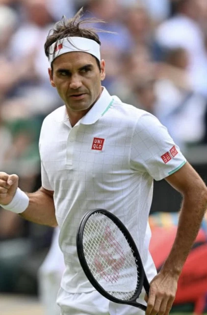 UNIQLO ROGER FEDERER RF 2021 Wimbledon Men s Tennis Polo Shirt