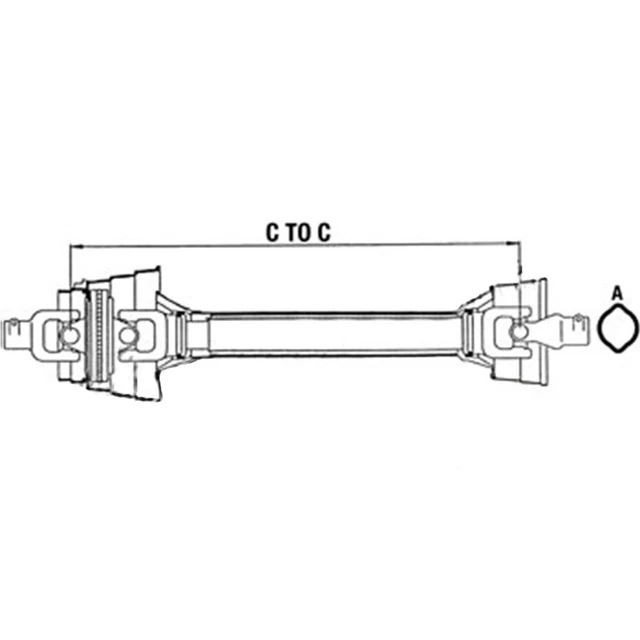 WC484822A New CCV Driveline Fits John Deere Rotary Cutter 1008 1018 1418 2480