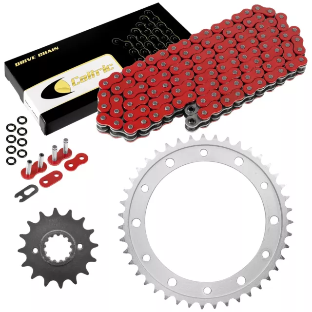 Red O-Ring Drive Chain & Sprocket Kit for Honda VFR800 Fi Interceptor 800 02-13