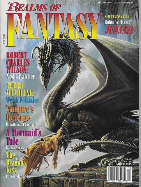 REALMS OF FANTASY Magazine Dec 1995 Jumaji Dragonsbane Vampires Revenge ...