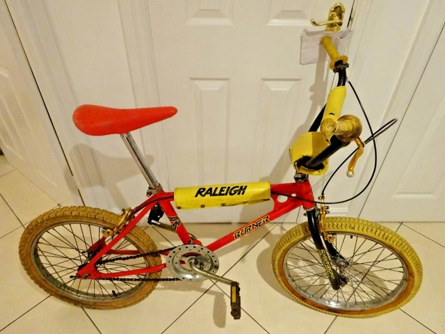 Red Raleigh Burner RALEIGH BURNER MK 1 unrestored original 80's retro BMX red yellow £340. ...