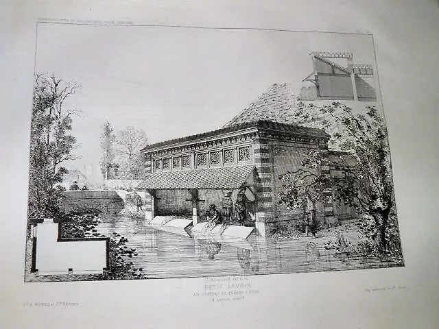 BOUSSARD Constructions et décorations pour JARDINS ARCHITECTURE In-FOLIO 1881